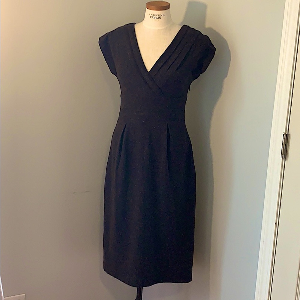 Banana Republic Textured Wool -Neck Dress